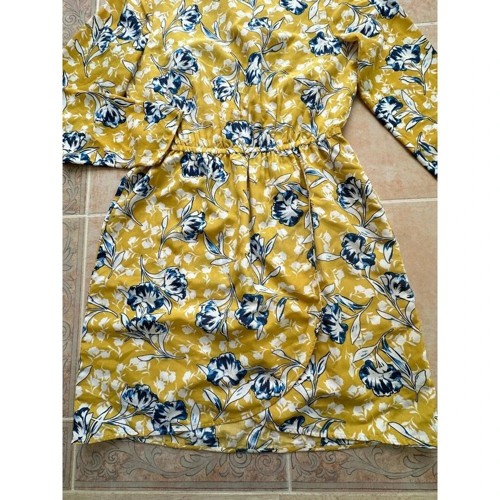 J. Crew Floral lined Long sleeve Dress‎ Size 4
